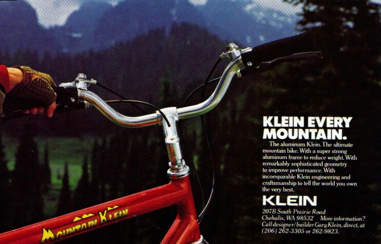cult mtb the vintage bike collection mountain klein 1987